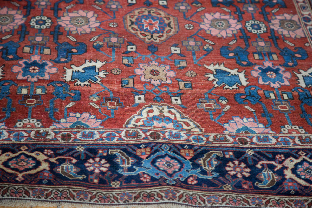 4.5x7 Antique Persian Bijar Area Rug