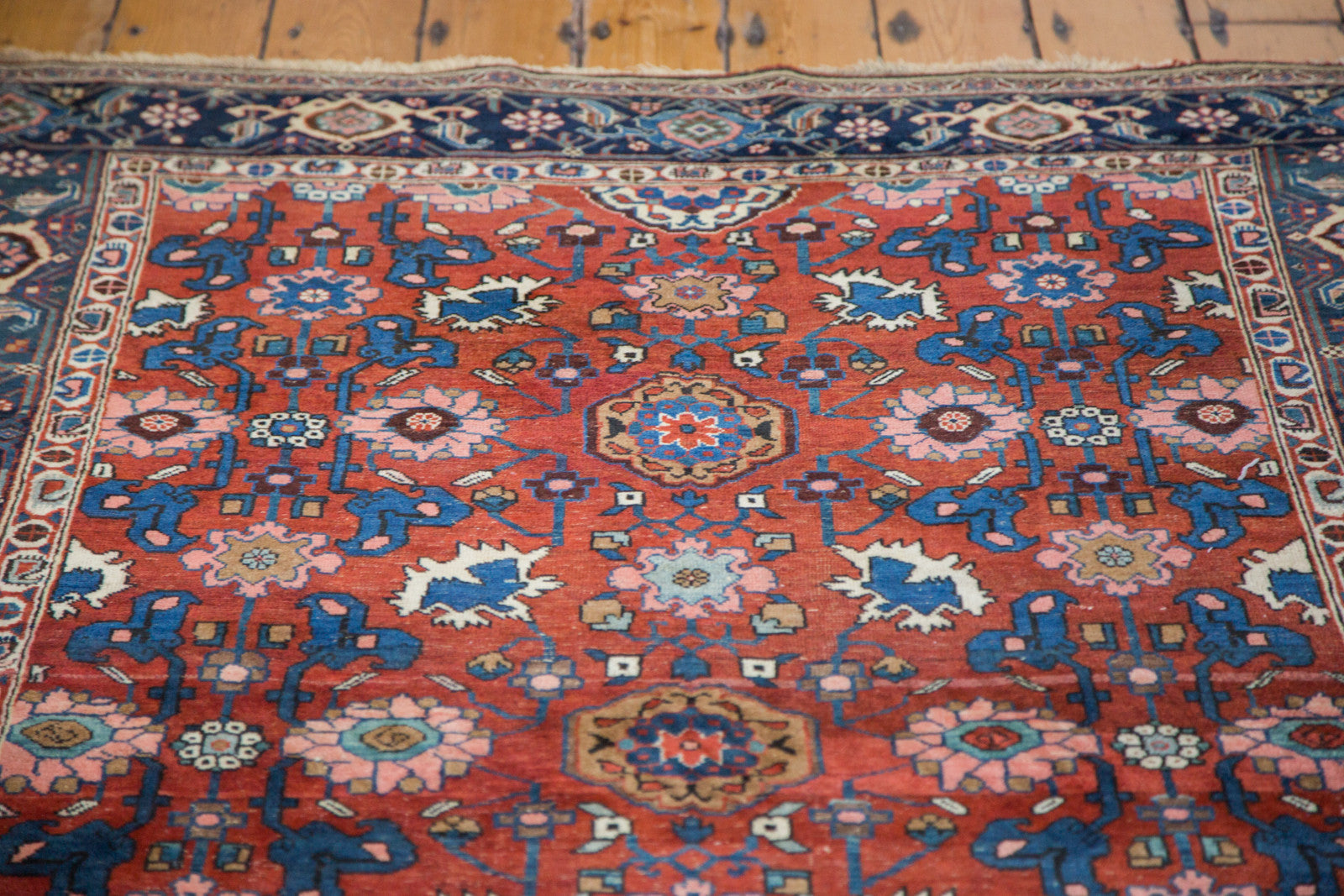 4.5x7 Antique Persian Bijar Area Rug
