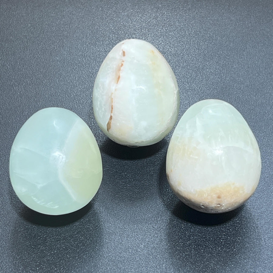 Pistachio Calcite Crystal Egg Carving Wholesale