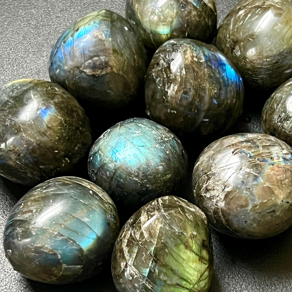 Large Flashy Labradorite Tumbled Stones (By The Piece Or Pound) Wholesale