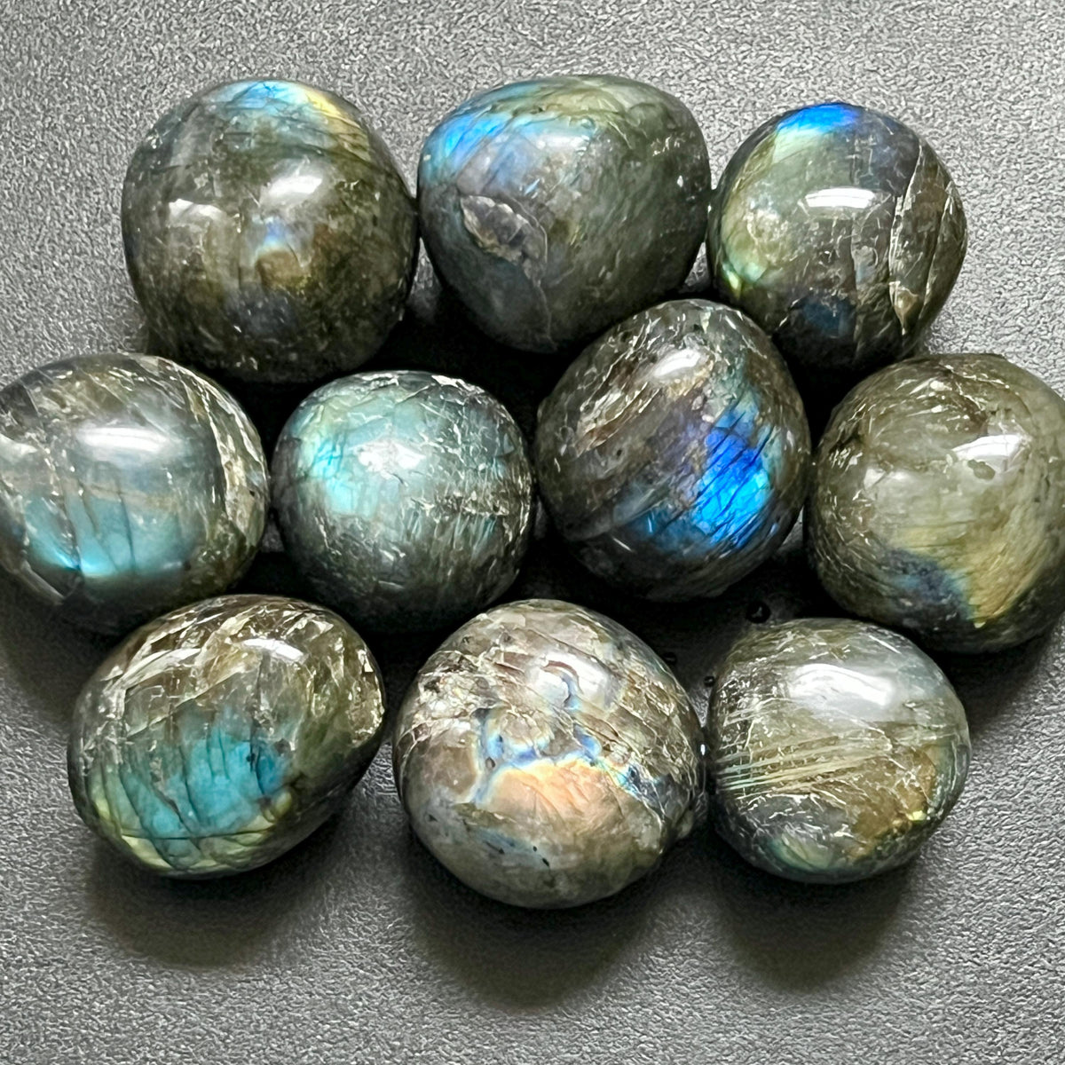 Large Flashy Labradorite Tumbled Stones (By The Piece Or Pound) Wholesale