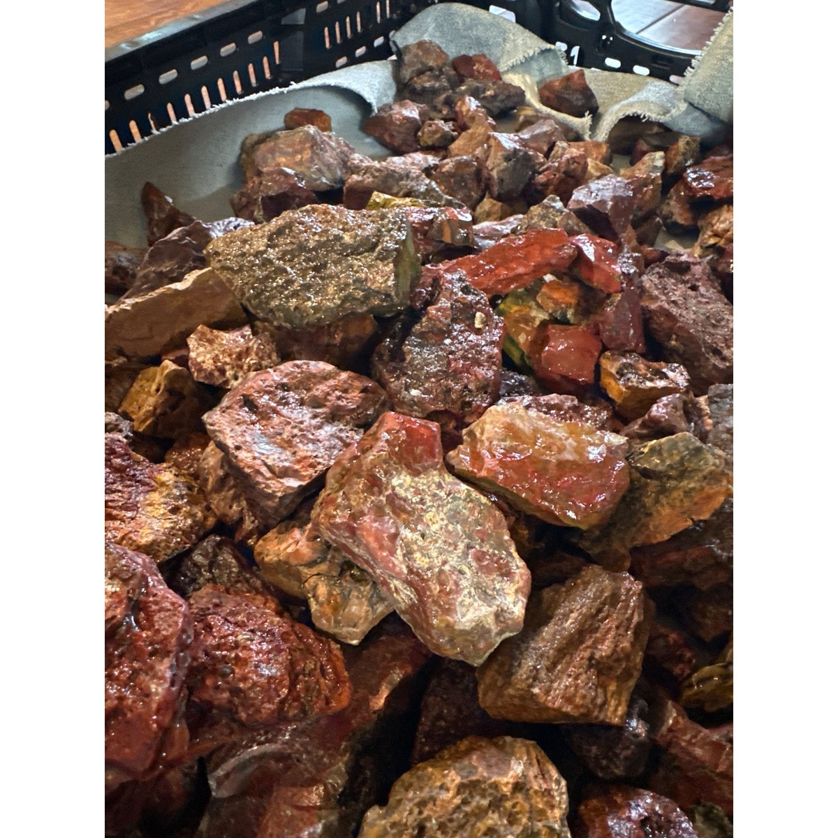 Bulk Red Jasper Rough Stone 1 lb – Select Lapidary Rock – Tumbling (5-9 Peices)