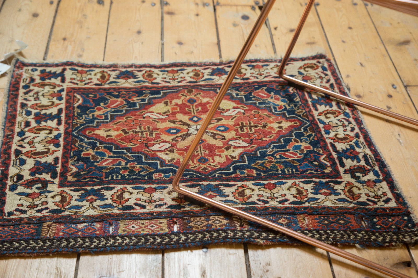 2x2.5 Antique West Persian Square Bag Face Rug Mat