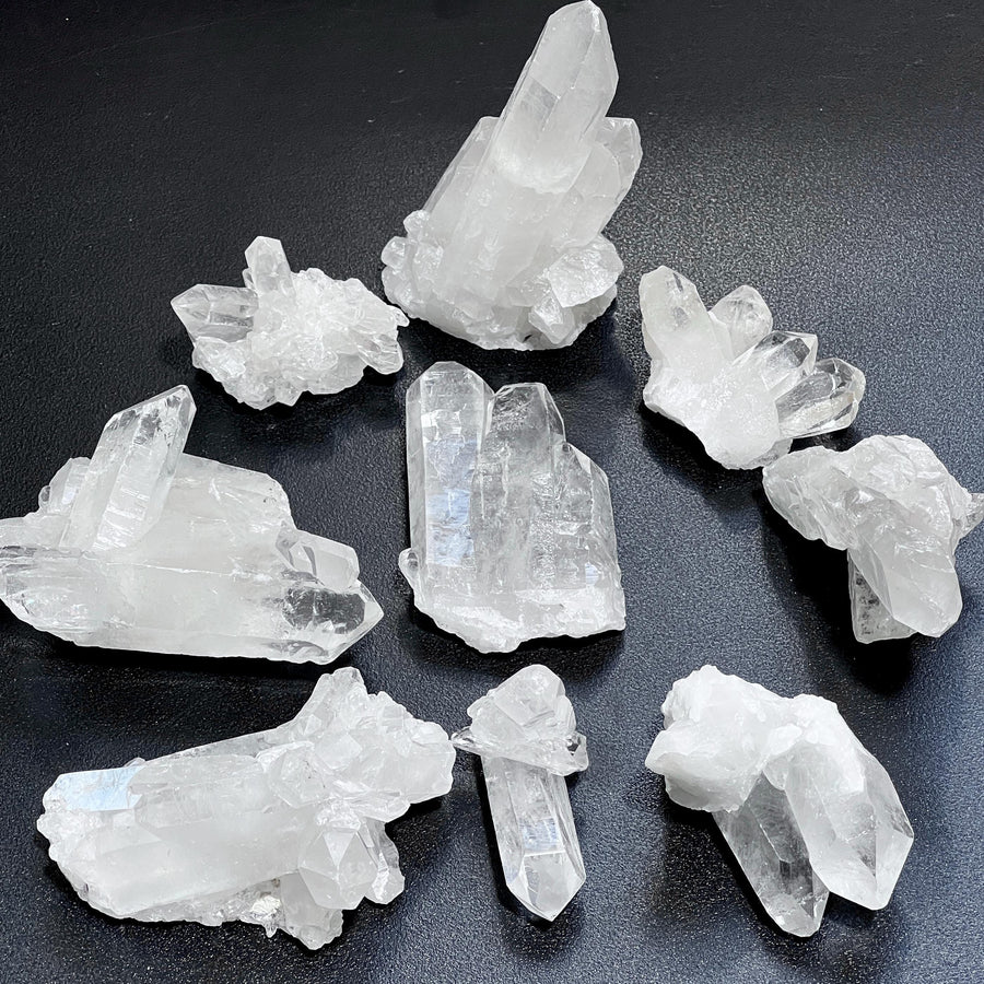 Extra Quality Clear Quartz Crystal Clusters Gemstone Decor Supply