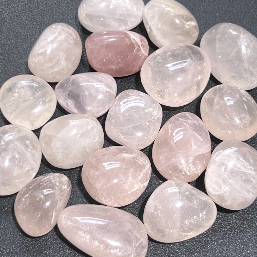 Pink Rose Quartz Crystal Tumbled Stones (By The Piece or Pound) Wholesale