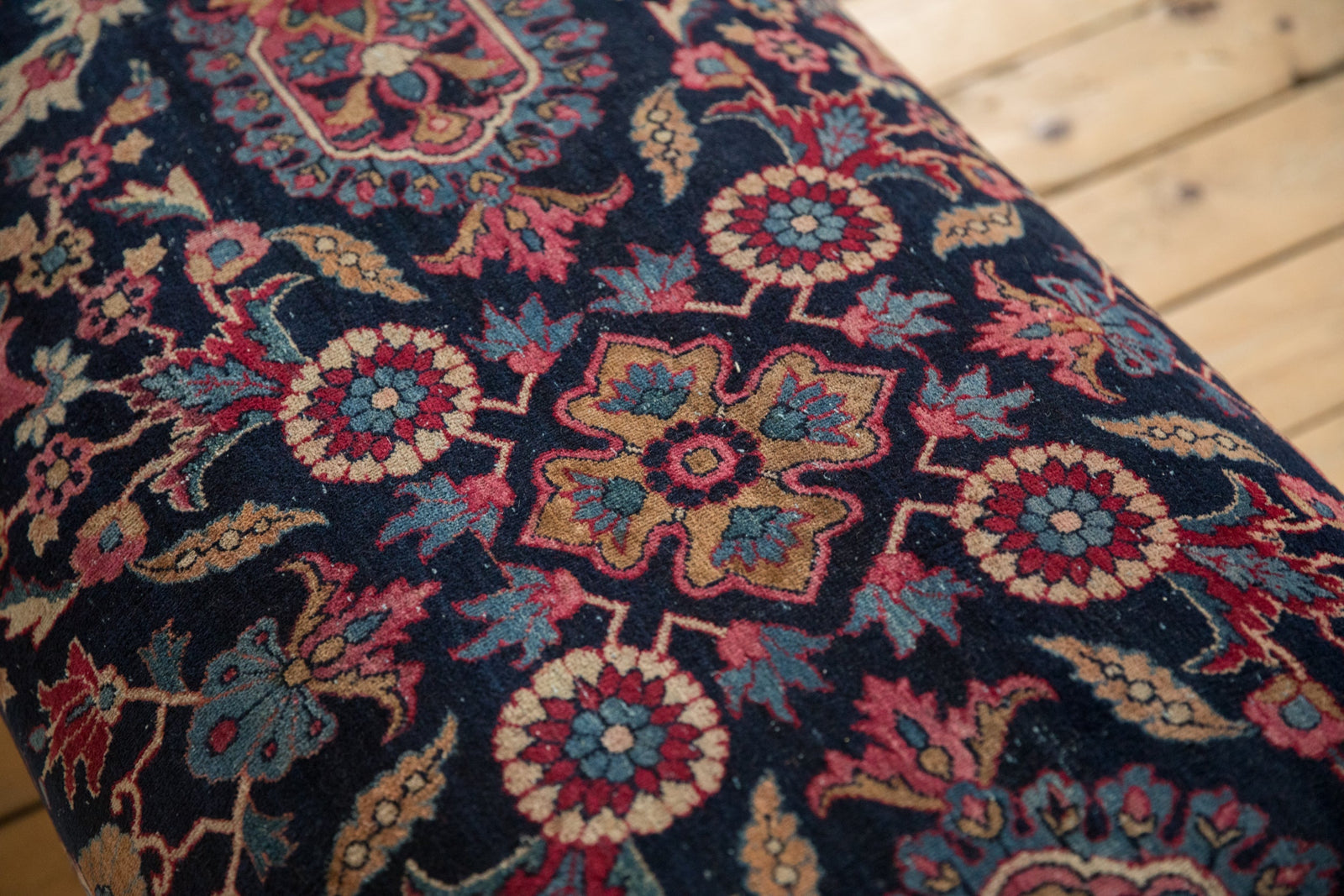 Vintage Persian Rug Ottoman Coffee Table