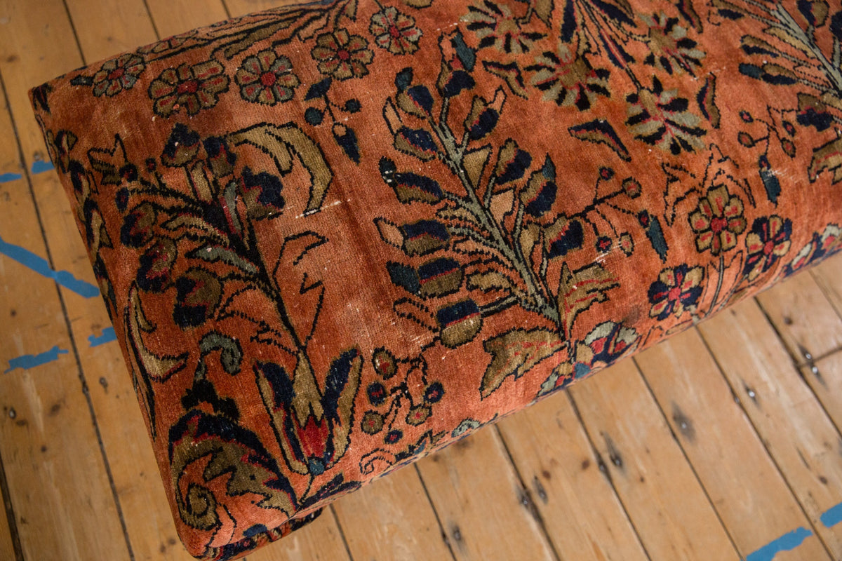 Vintage Persian Rug Ottoman Coffee Table