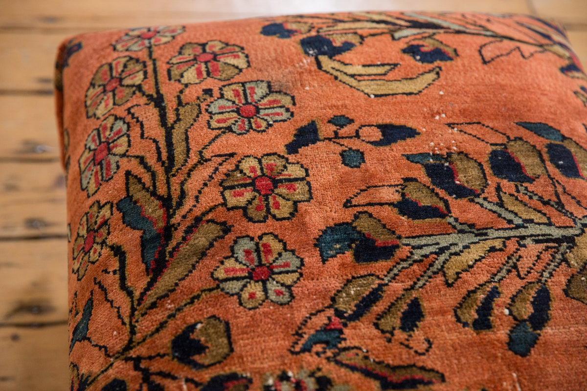 Vintage Persian Rug Ottoman Coffee Table