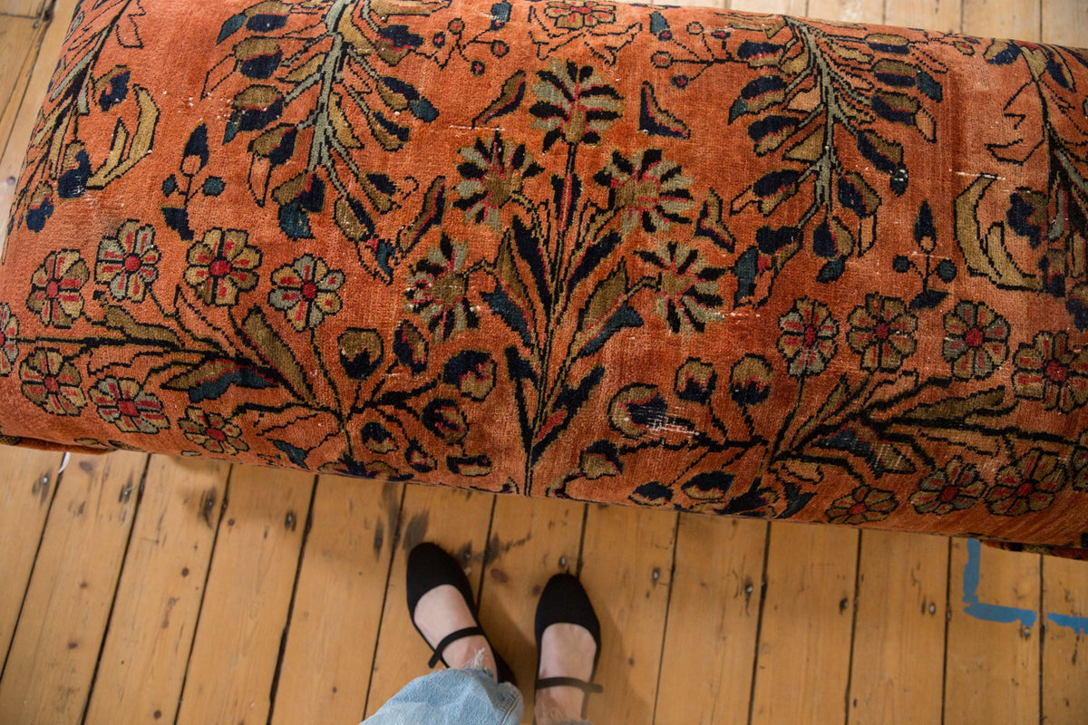 Vintage Persian Rug Ottoman Coffee Table