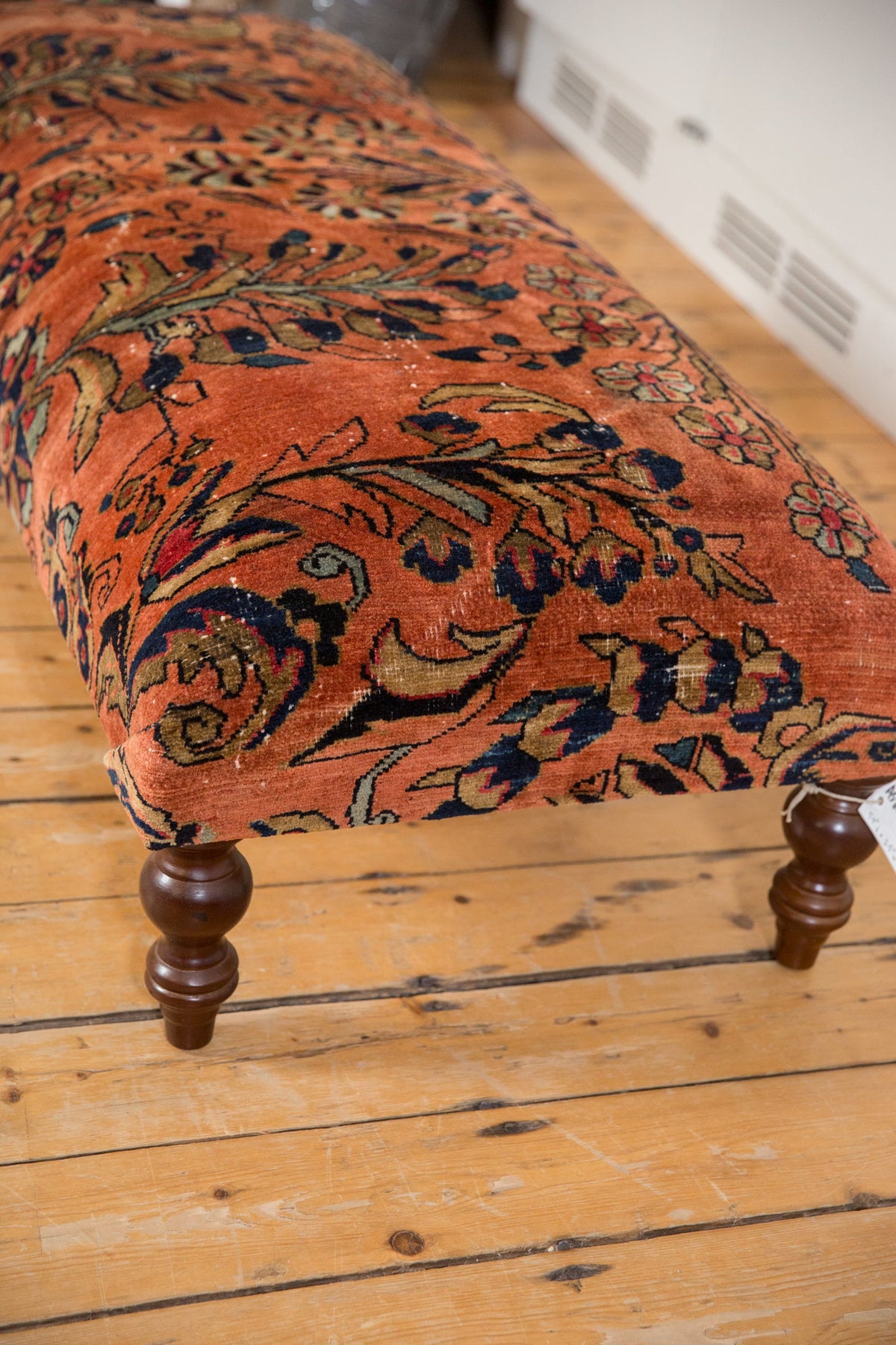 Vintage Persian Rug Ottoman Coffee Table