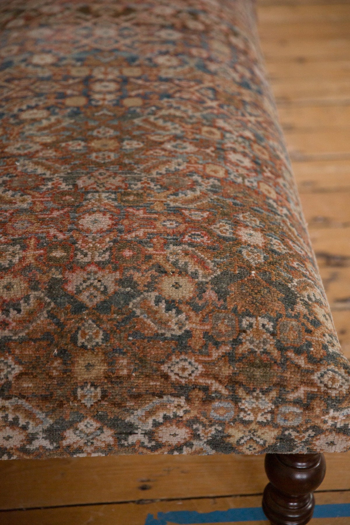 Vintage Persian Rug Ottoman Coffee Table