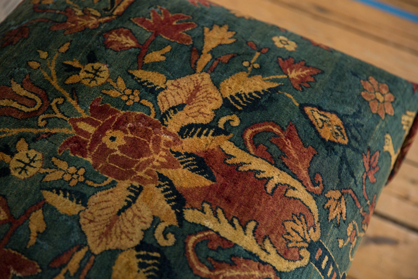 Reclaimed Antique Persian Rug Ottoman Coffee Table