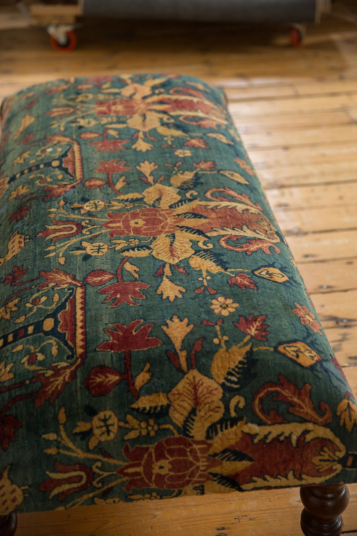 Reclaimed Antique Persian Rug Ottoman Coffee Table