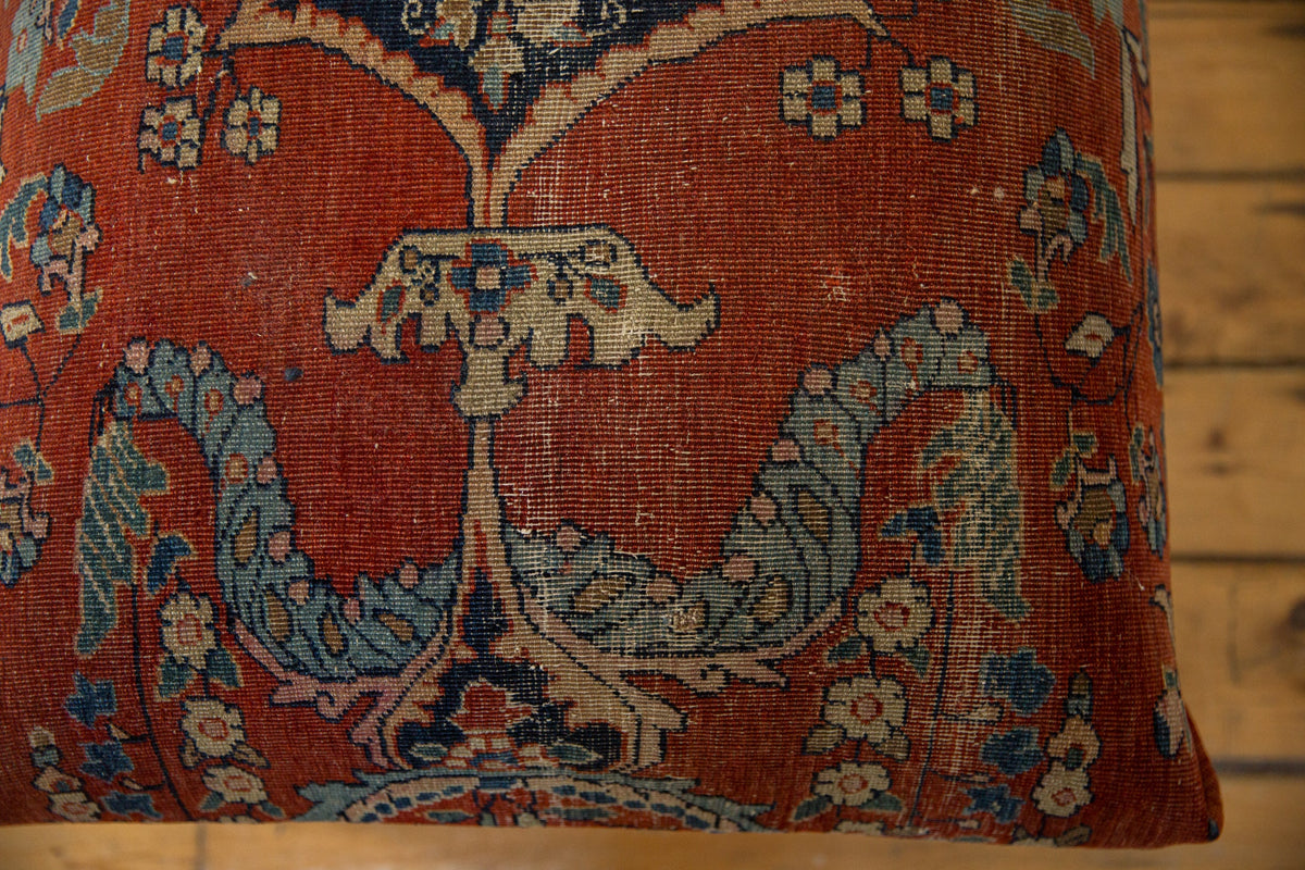 Reclaimed Antique Persian Rug Ottoman Coffee Table