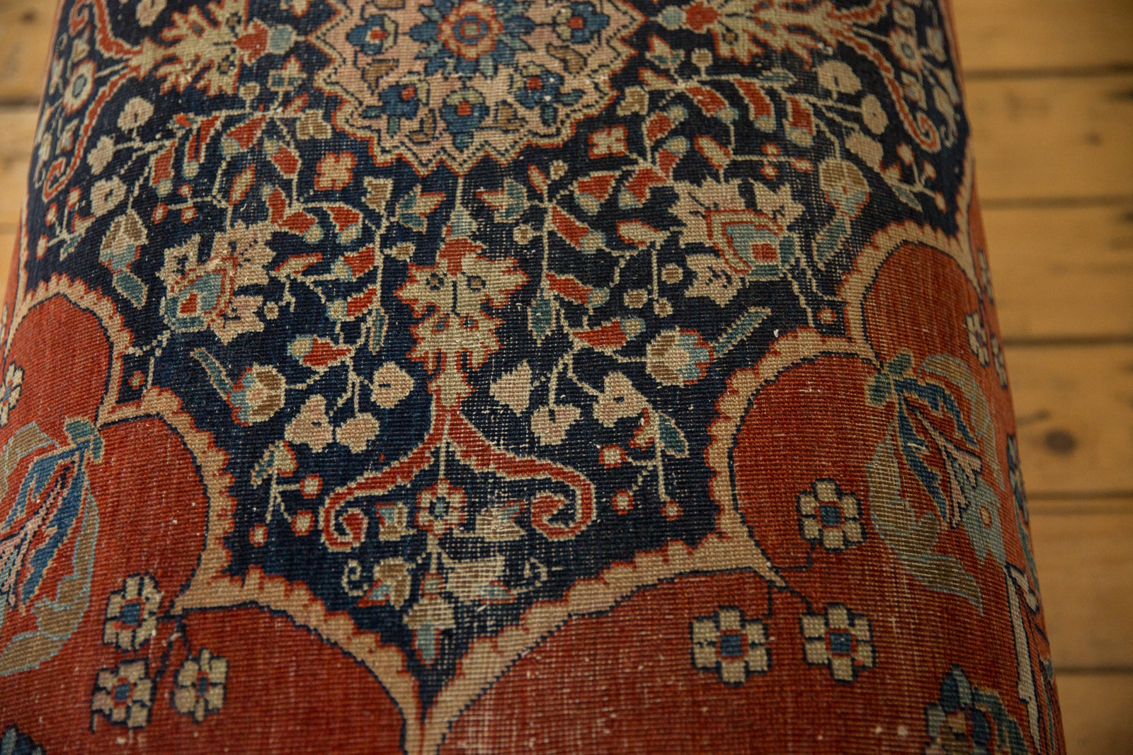Reclaimed Antique Persian Rug Ottoman Coffee Table