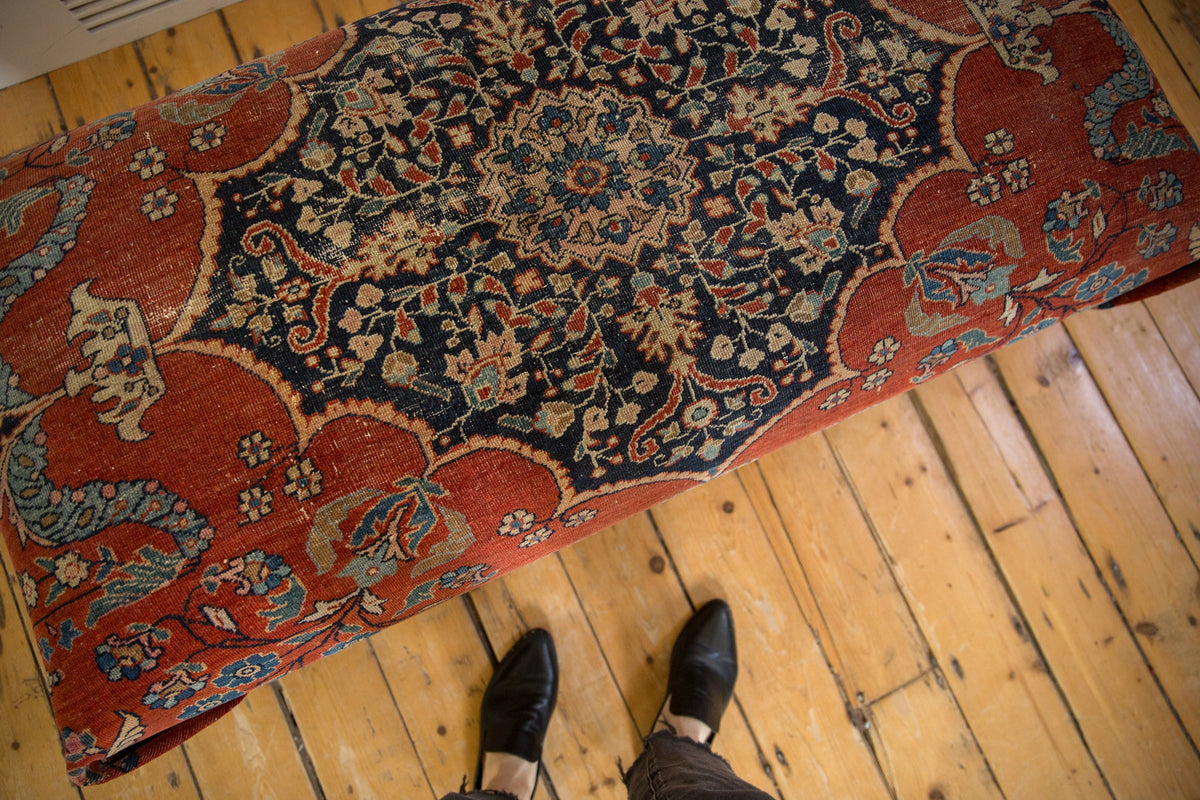Reclaimed Antique Persian Rug Ottoman Coffee Table
