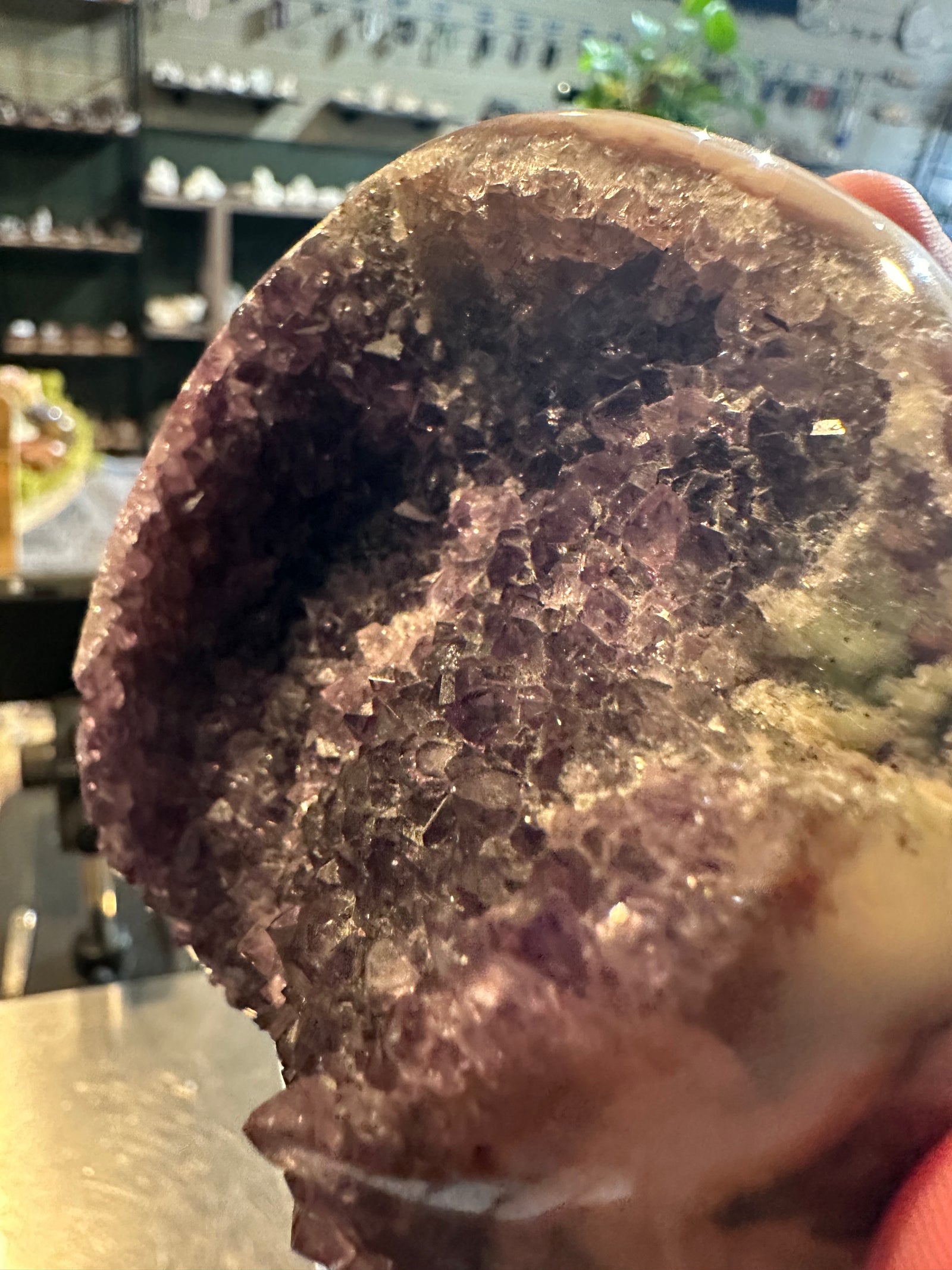 Velvet Violet Amethyst Geode | Polished Crystal Freeform | 26 oz — image 3