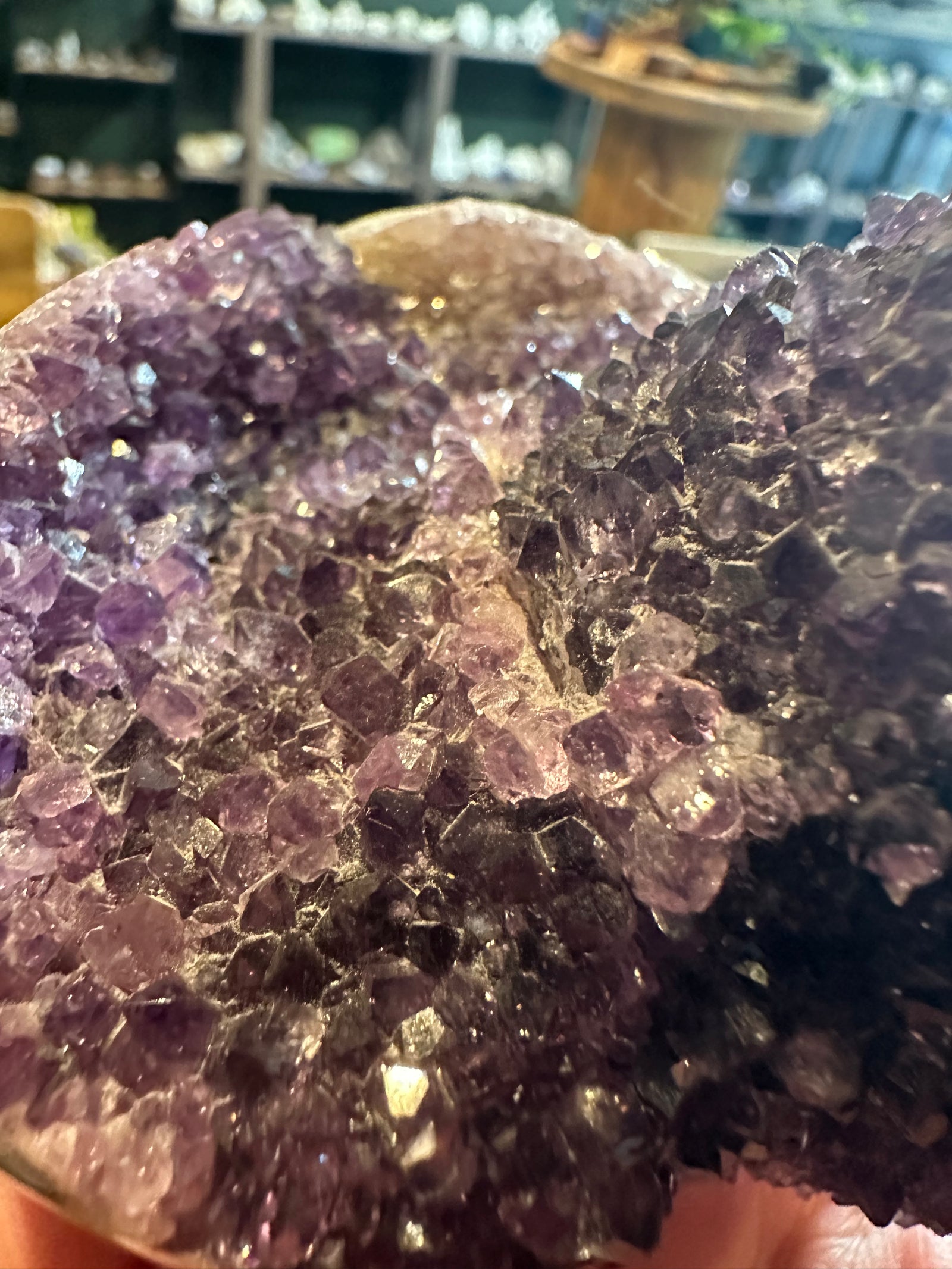 Velvet Violet Amethyst Geode | Polished Crystal Freeform | 26 oz — image 2
