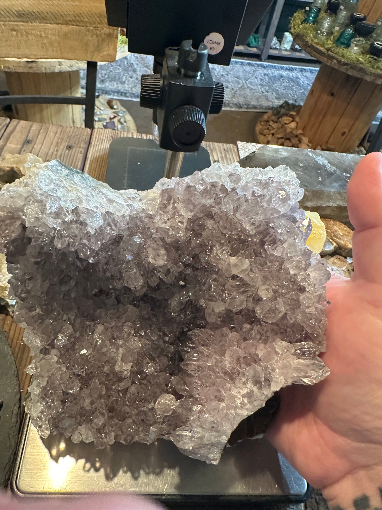 Lavender Frost Amethyst Cluster | Large Crystal Display Specimen | 72 oz — image 5
