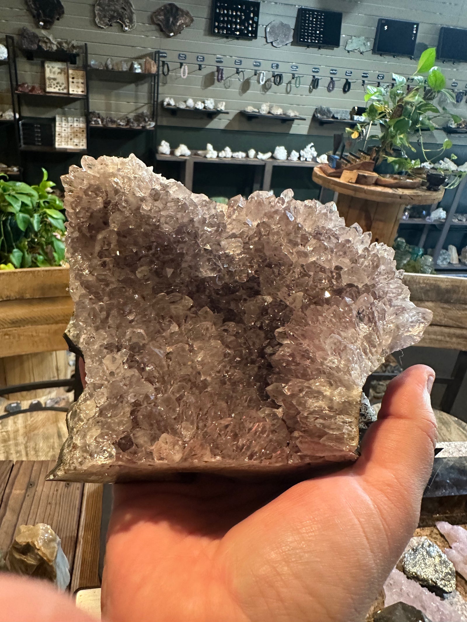 Lavender Frost Amethyst Cluster | Large Crystal Display Specimen | 72 oz — image 4