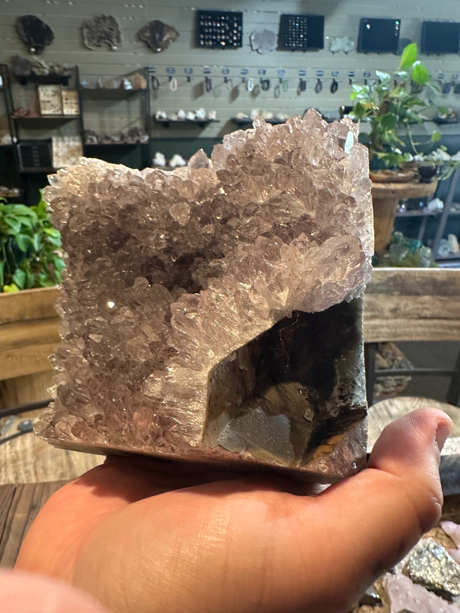 Lavender Frost Amethyst Cluster | Large Crystal Display Specimen | 72 oz — image 3