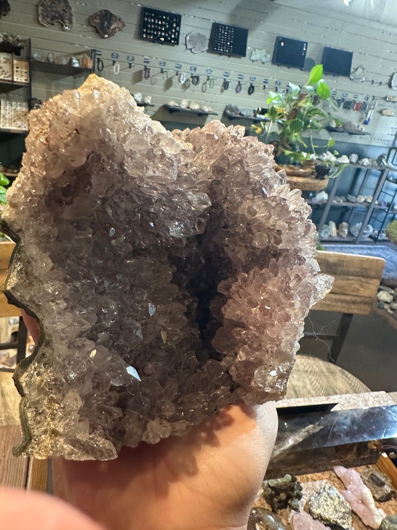 Lavender Frost Amethyst Cluster | Large Crystal Display Specimen | 72 oz — image 2
