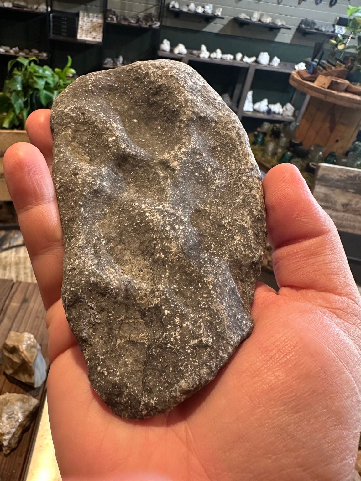 Reported mano handstone from private land along the American River