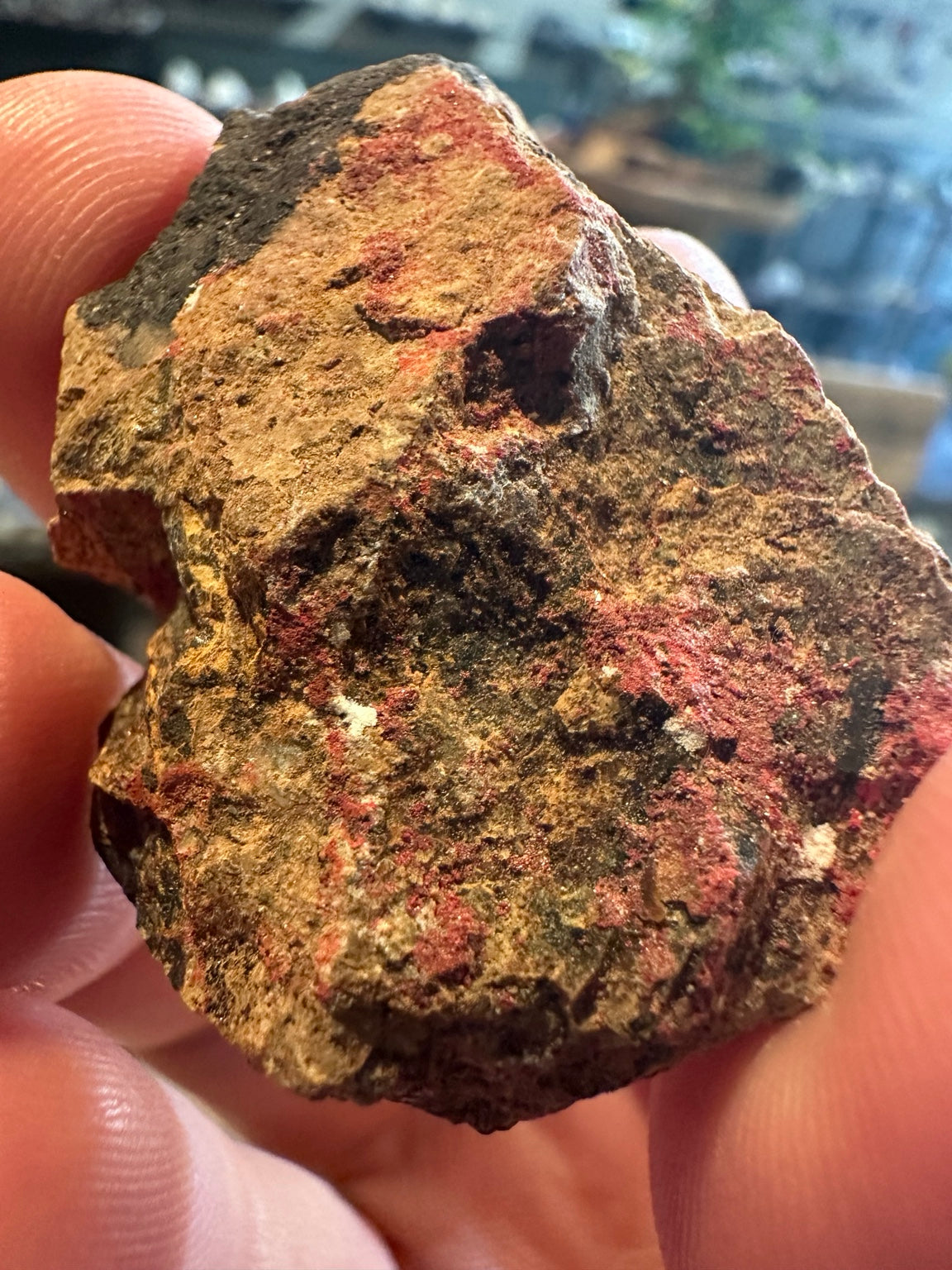 Nevada cinnabar specimen texture