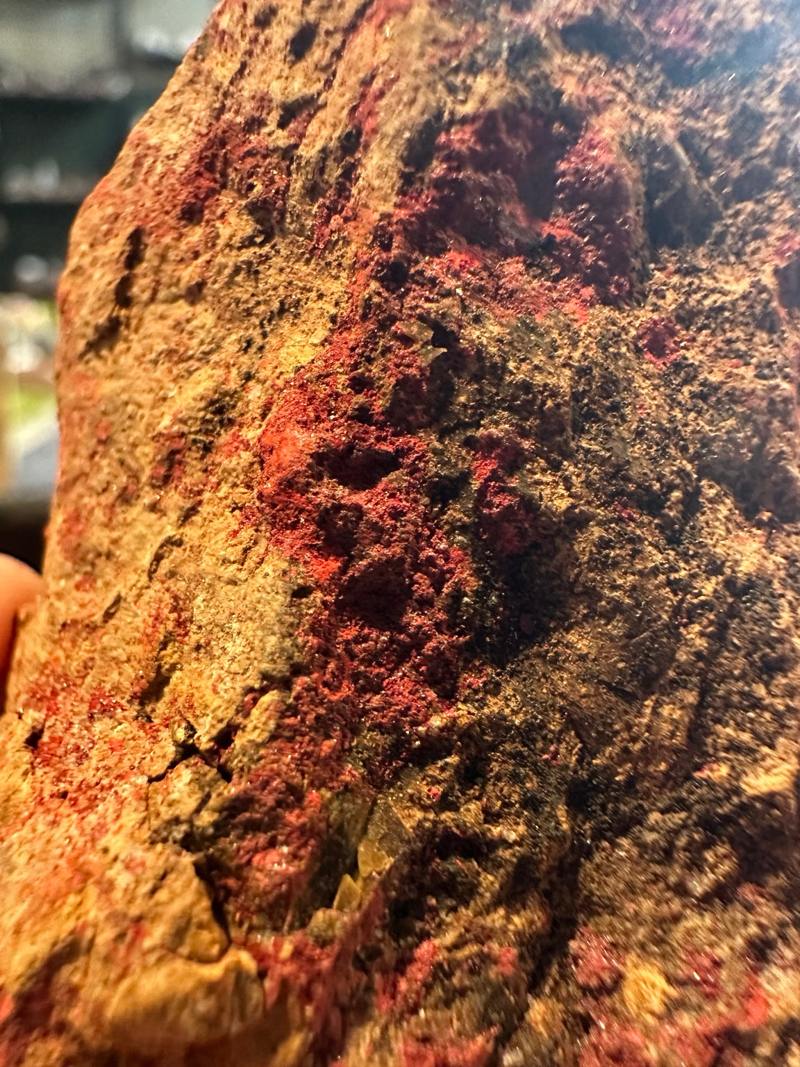 Nevada cinnabar mineral detail