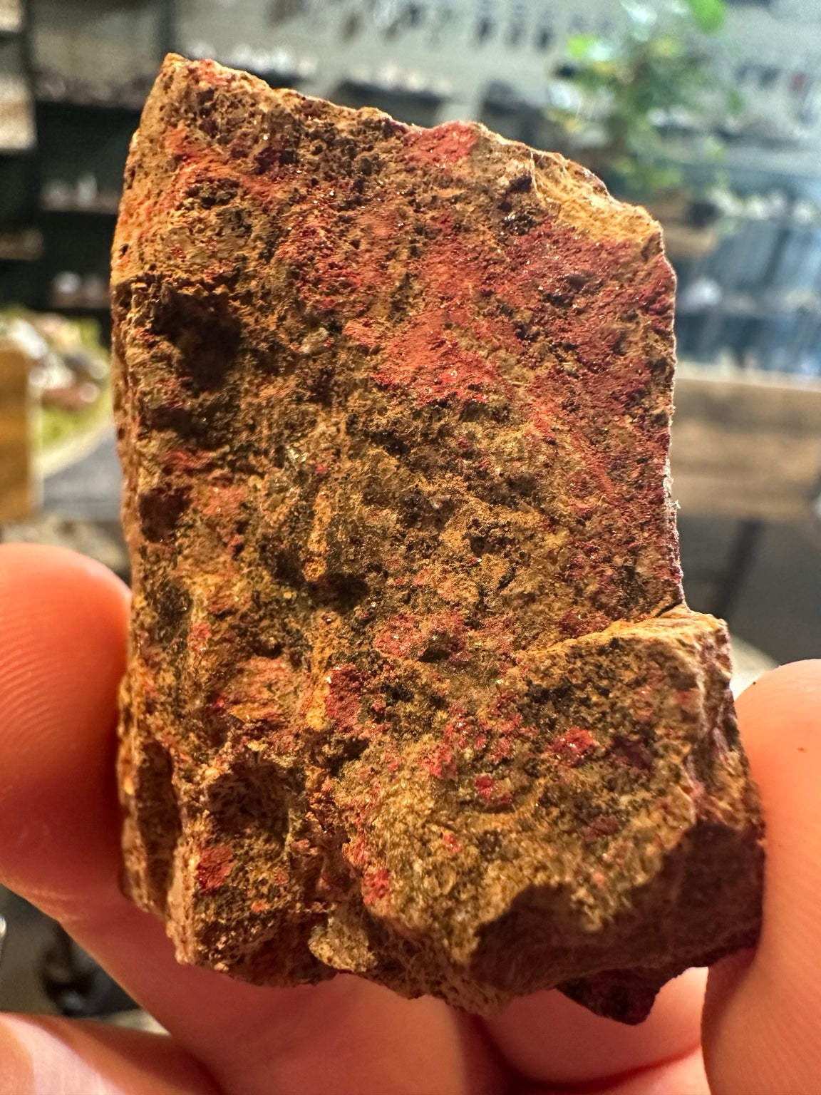 Nevada cinnabar specimen texture