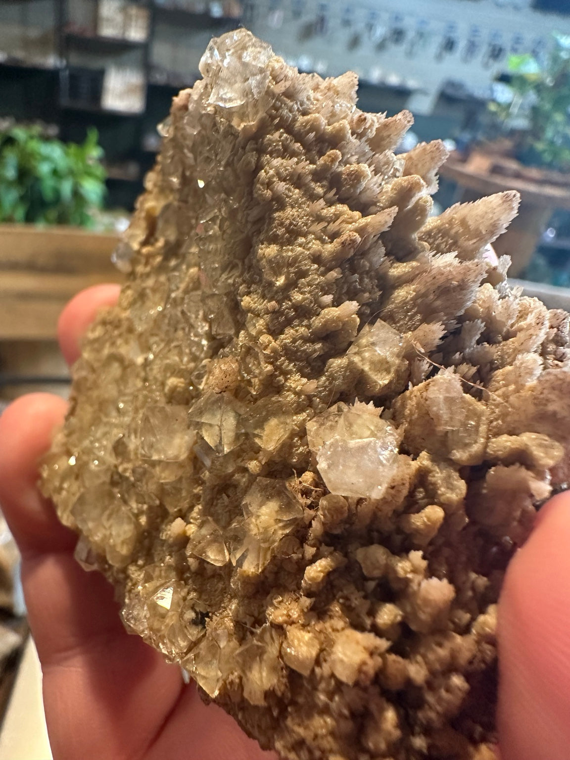 Druzy calcite crystal cluster from Mexico, 8.7 oz — view 1