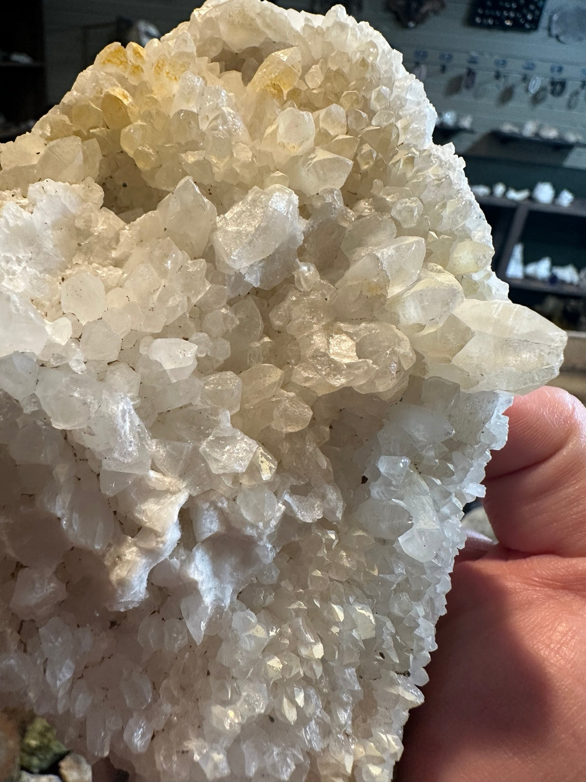 Calcite crystal cluster from Virginia City, Nevada, 33.2 oz — view 2