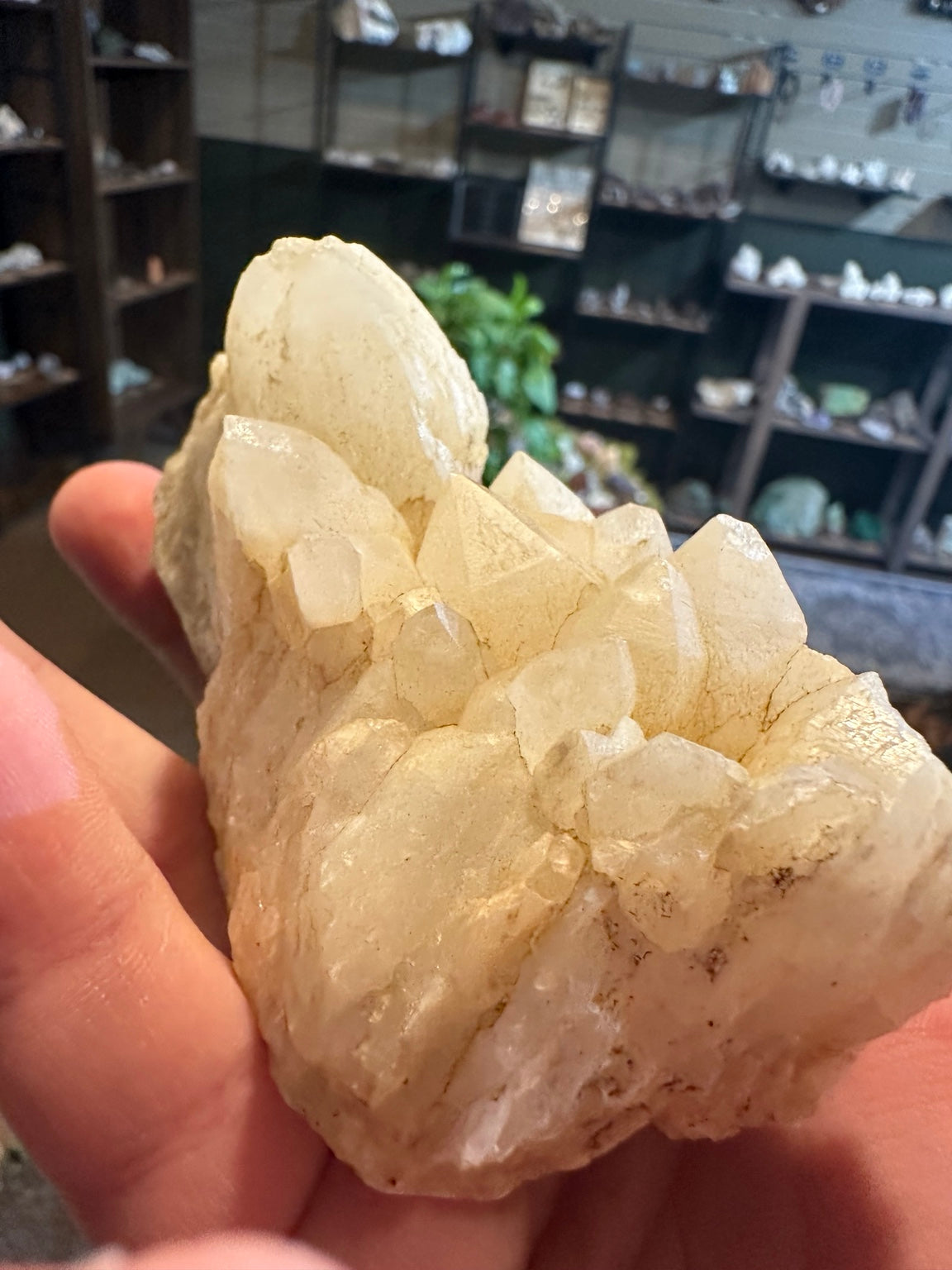 Calcite crystal cluster from Virginia City, Nevada – view 2