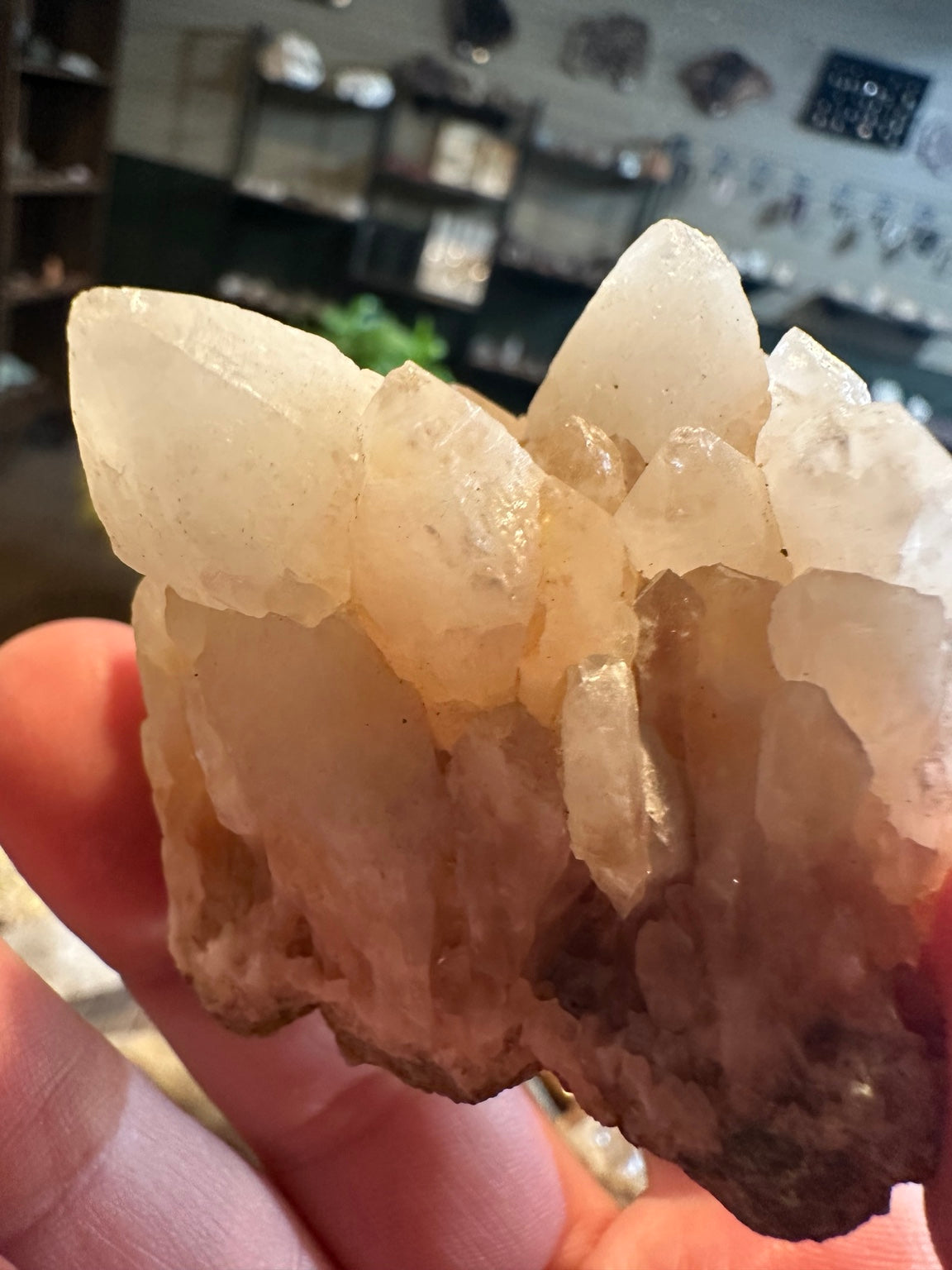 Calcite crystal cluster from Virginia City, Nevada – view 3