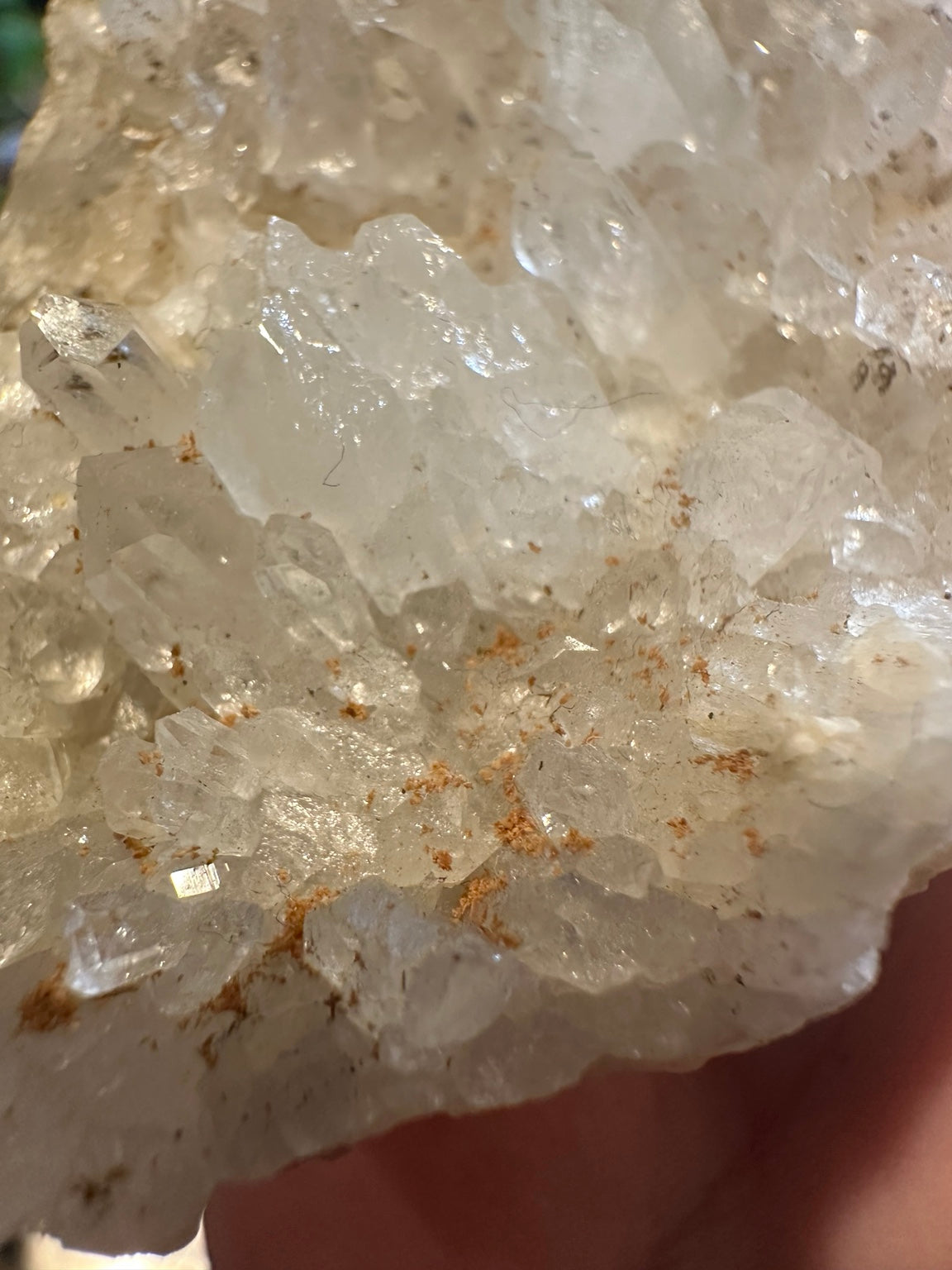 Side profile view of Sierra Nevada California mineral cluster