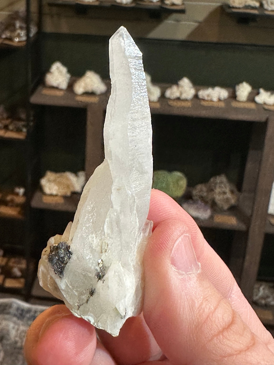 Brazil quartz crystal full side profile, 0.9 oz