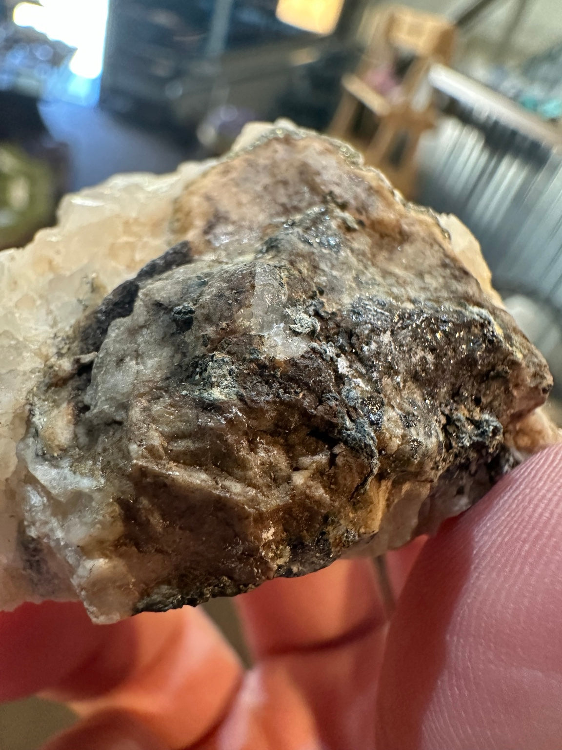 Nevada dogtooth calcite radiating white crystal flower cluster, actual view 3