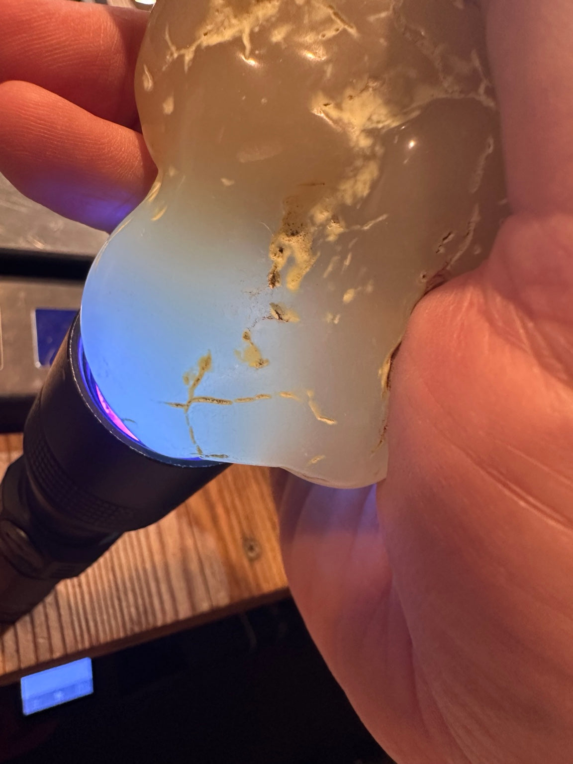 Nevada polished botryoidal chalcedony 2.3 ounces, natural specimen view 4