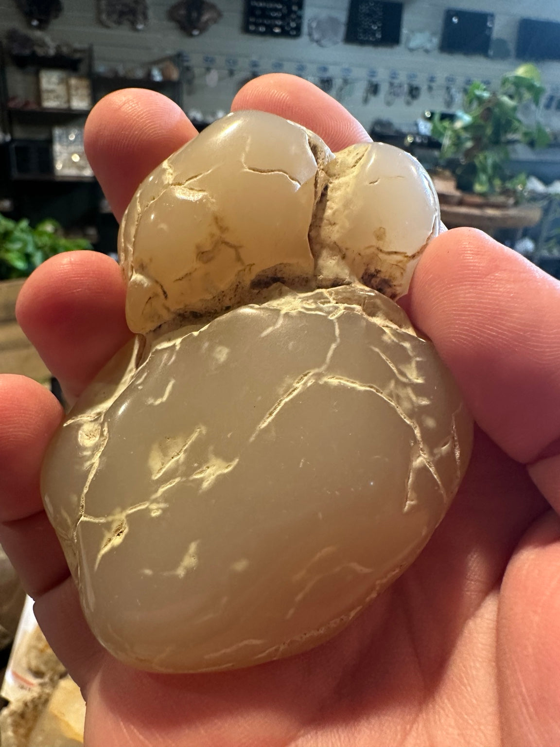 Nevada polished botryoidal chalcedony 2.3 ounces, natural specimen view 5