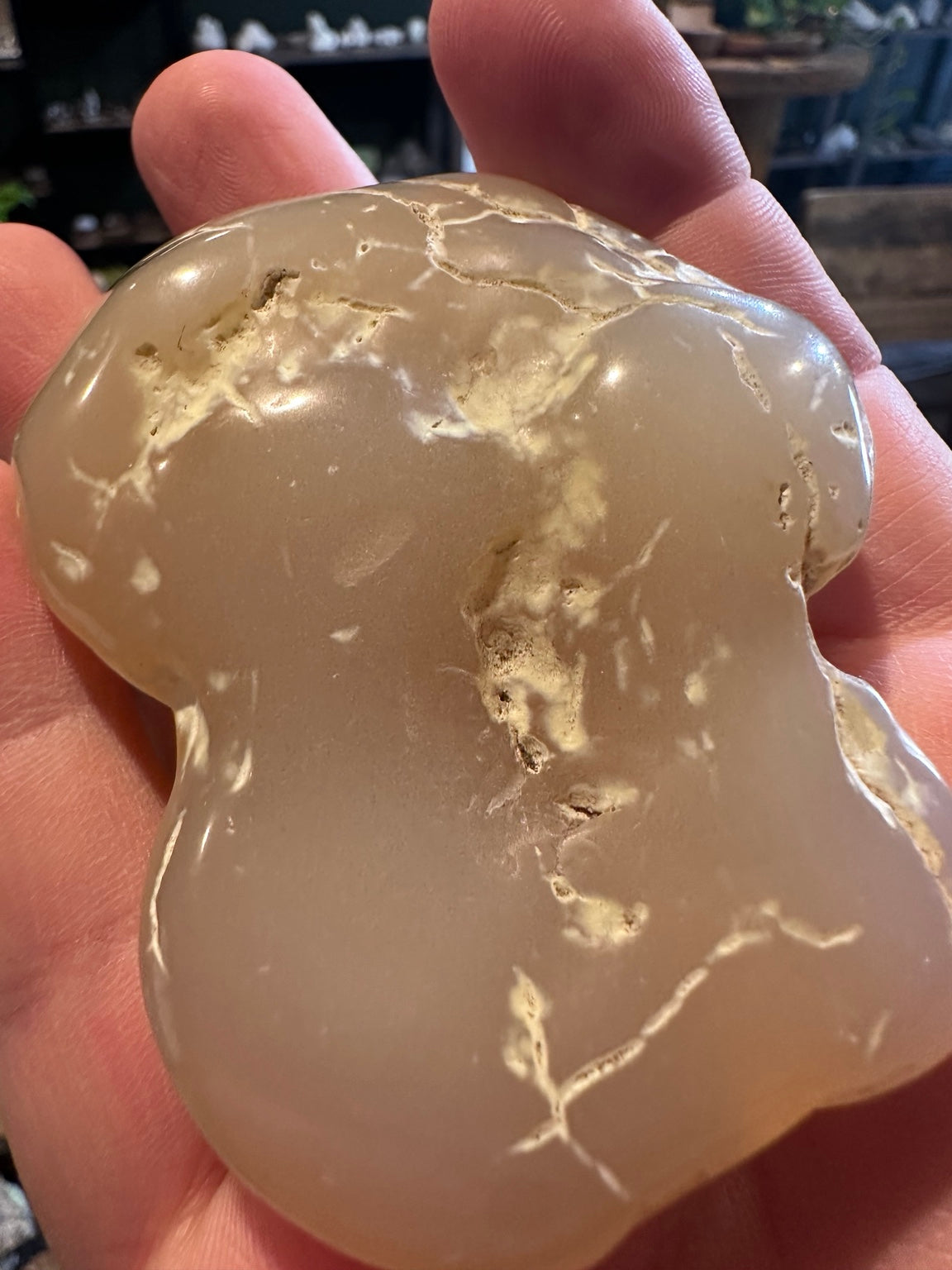 Nevada polished botryoidal chalcedony 2.3 ounces, natural specimen view 7