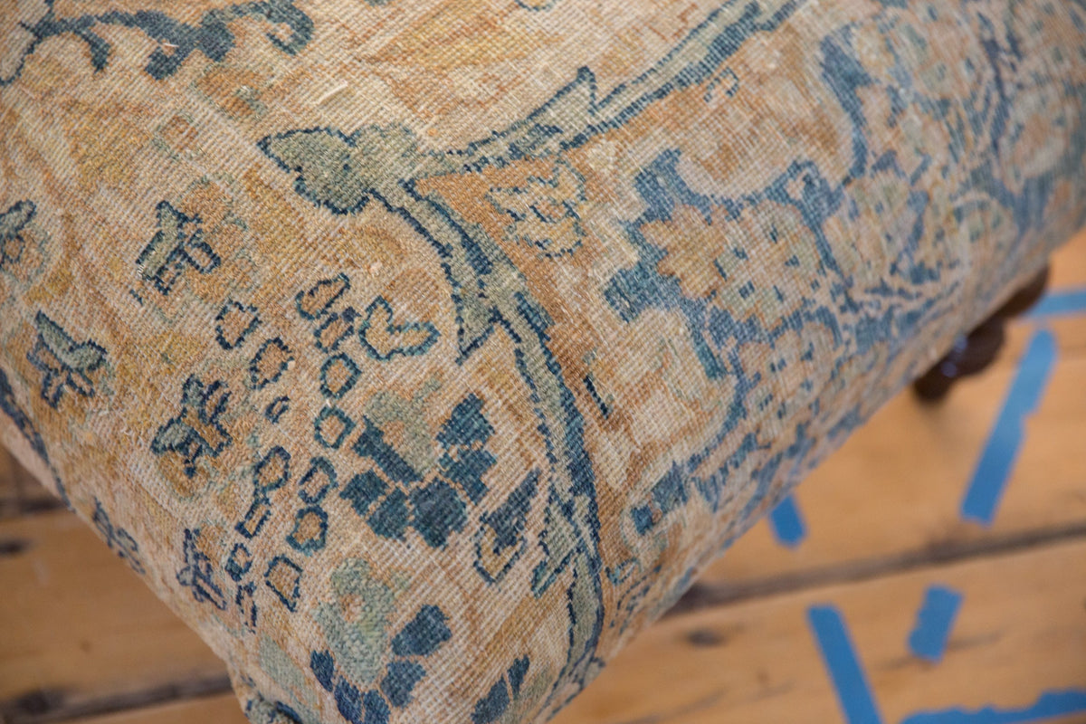 Vintage Persian Rug Ottoman Coffee Table
