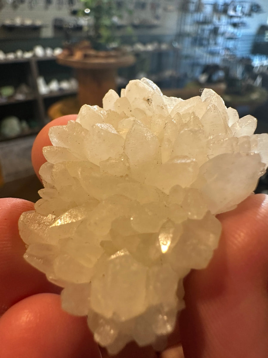 Exact Brazilian quartz crystal cluster, 1.1 oz — view 1