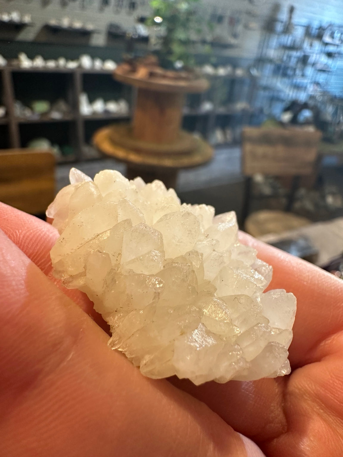 Exact Brazilian quartz crystal cluster, 1.1 oz — view 4