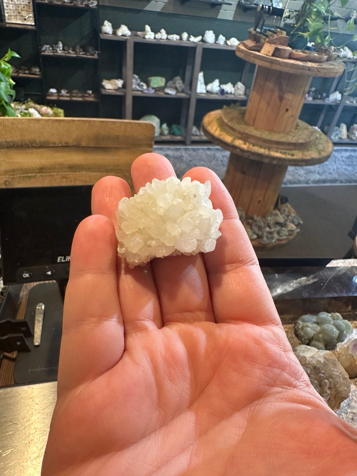 Exact Brazilian quartz crystal cluster, 1.1 oz — view 6
