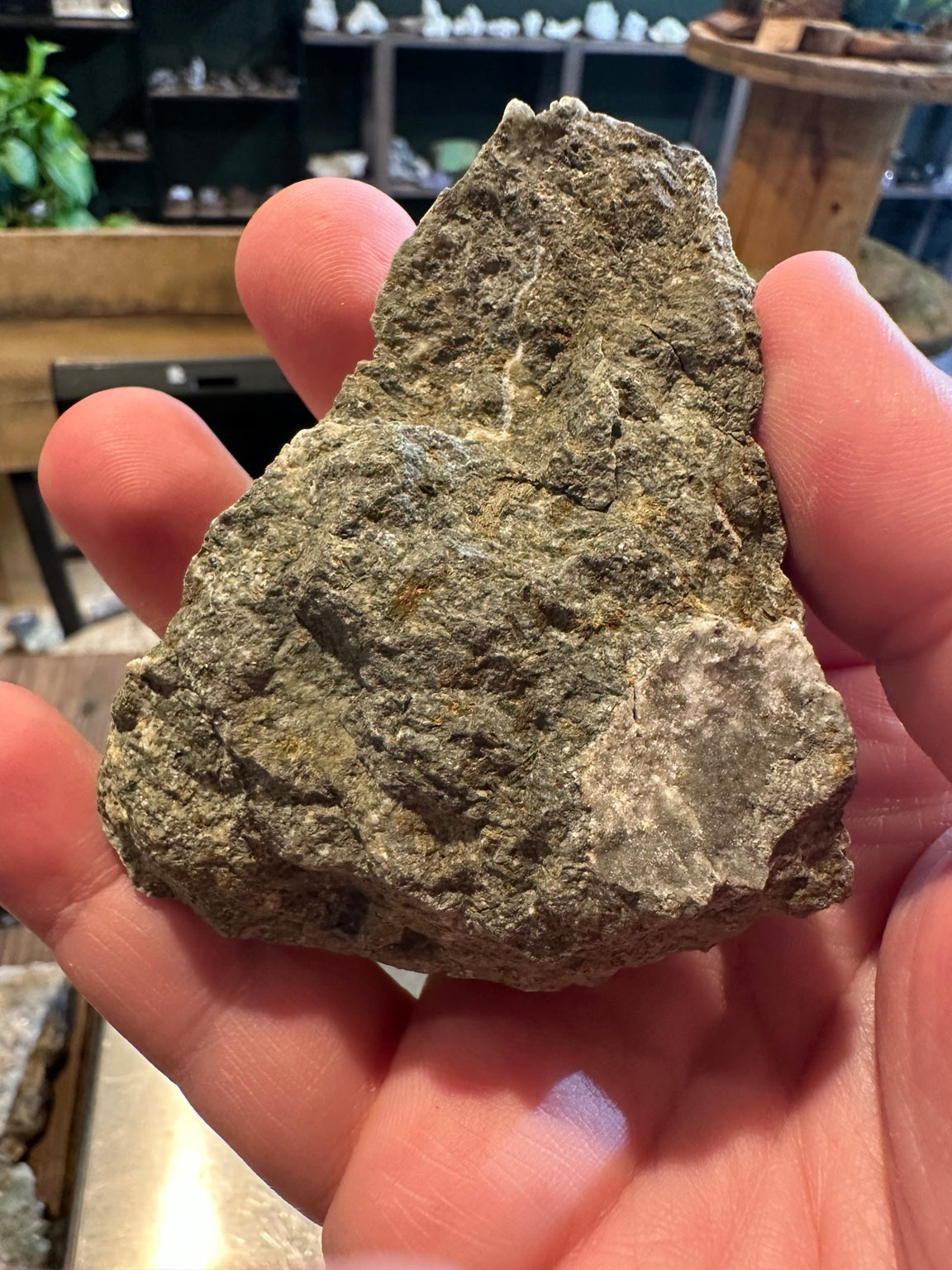 Comstock Lode calcite and quartz crystal cluster from Virginia City Nevada, 6.2 oz, detailed front view