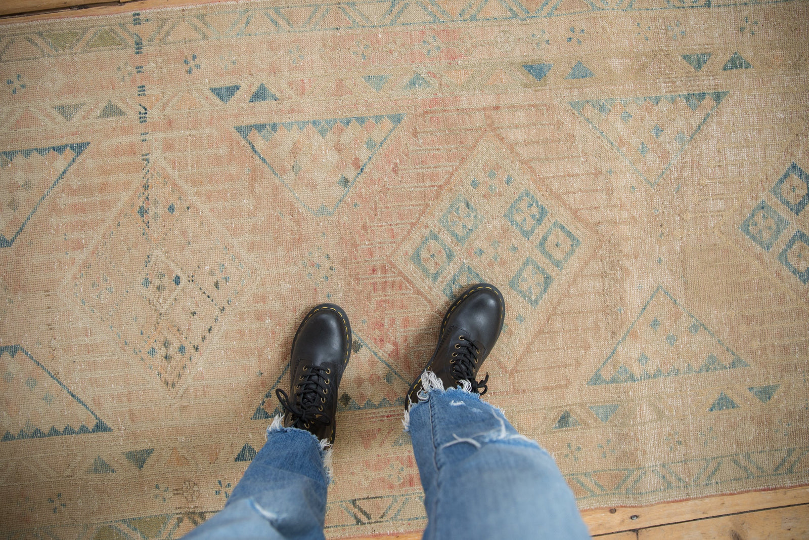 3.5x11 Vintage Distressed Northwest Persian Rug Runner