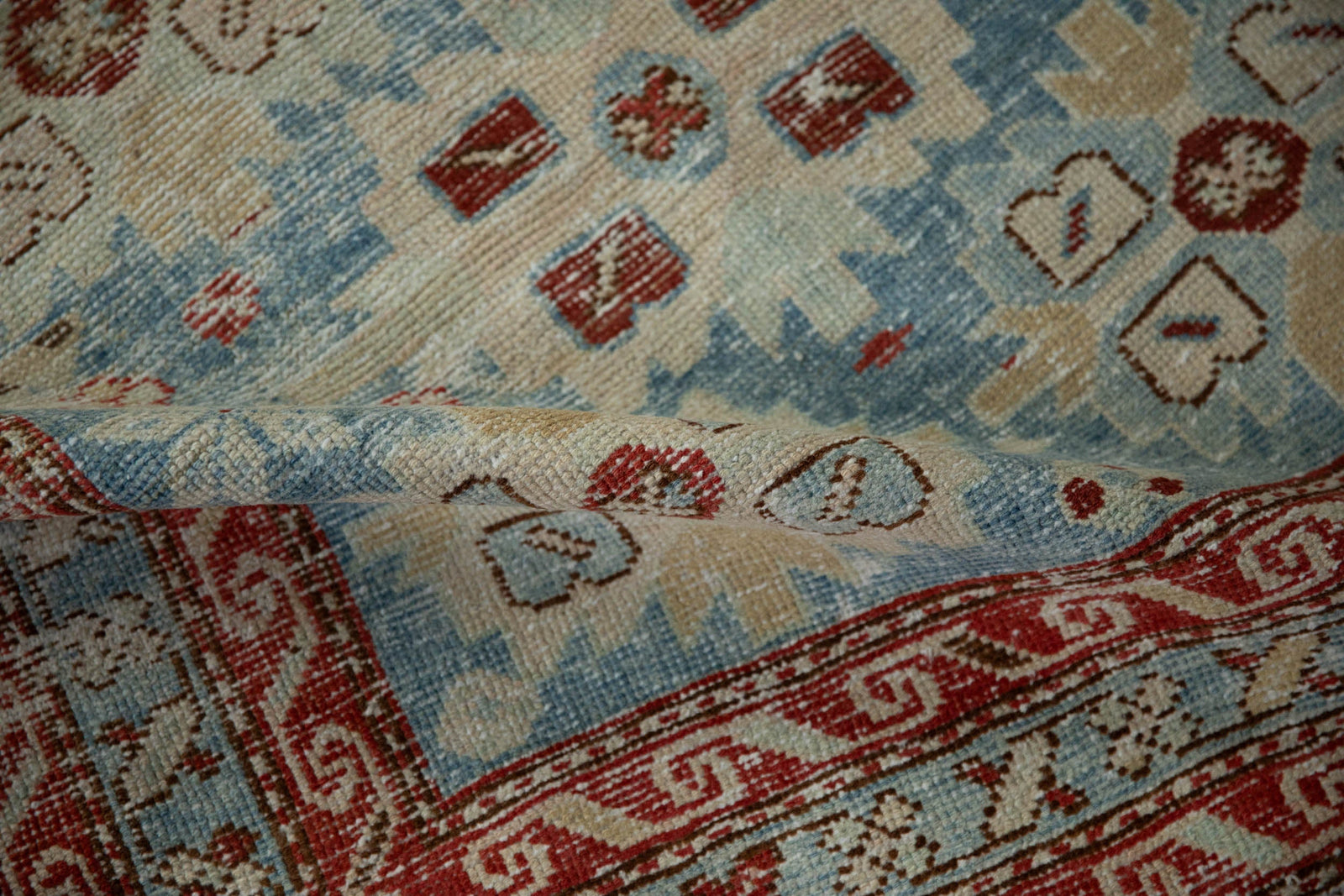 3.5x10.5 Antique Distressed Northwest Persian Rug Runner