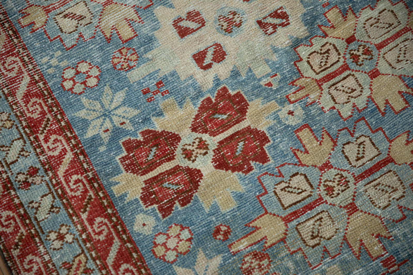 3.5x10.5 Antique Distressed Northwest Persian Rug Runner