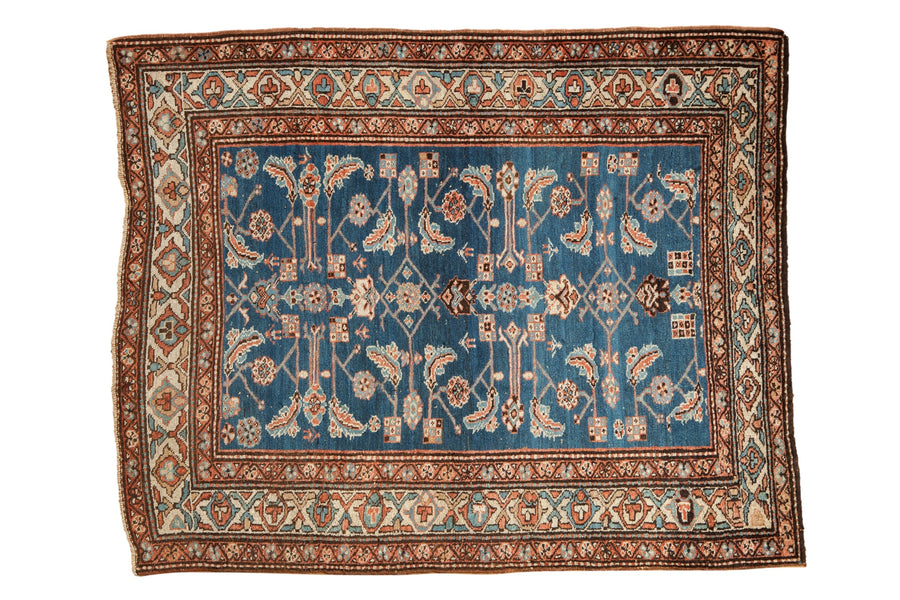 4x5 Vintage Northwest Persian Square Rug