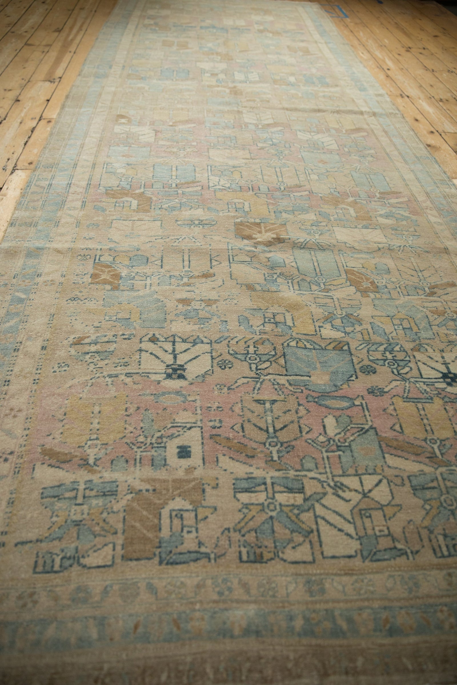 5x13.5 Vintage Distressed Northwest Persian Rug Runner